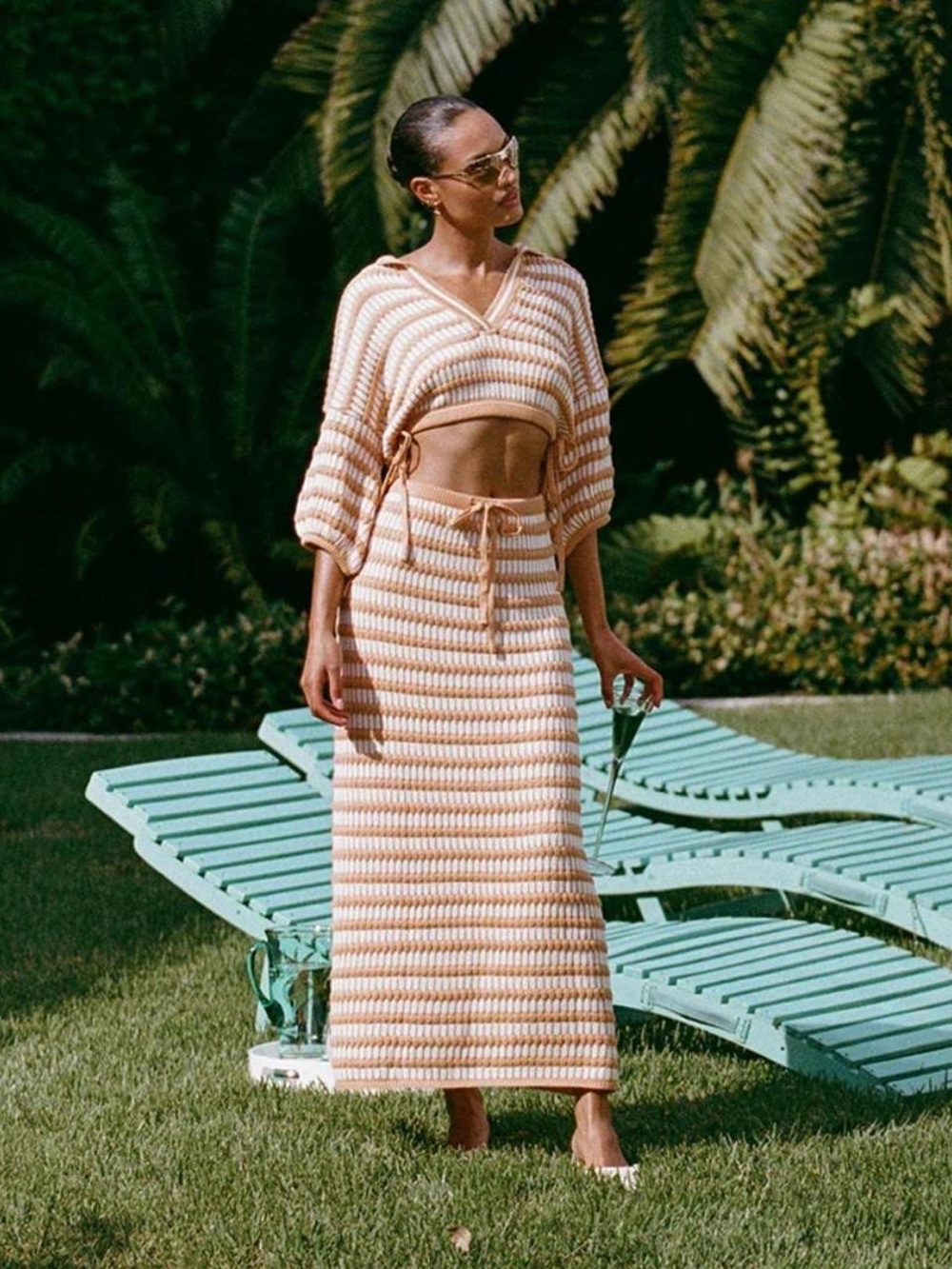 SABO Australia Matching Mati Knit Set -  Skirt and Top XL